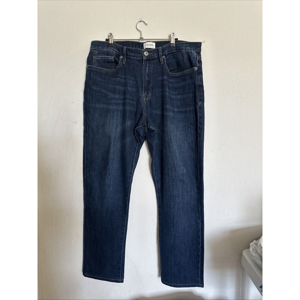FRAME L’HOMME ATHLETIC SIZE 36 Waist, 30 “Length, Distressed , Blue